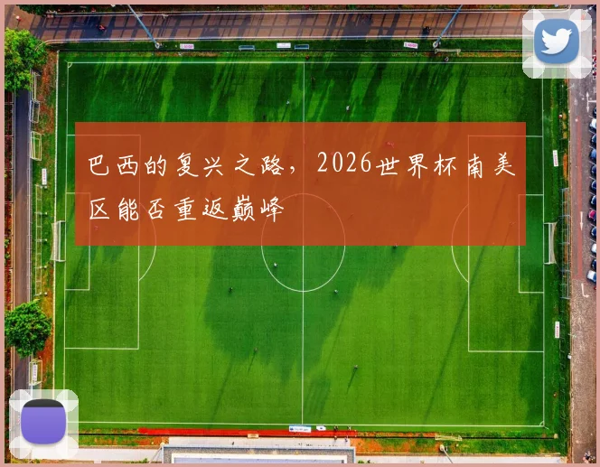 巴西的复兴之路,2026世界杯南美区能否重返巅峰