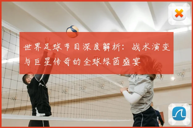 世界足球节目深度解析:战术演变与巨星传奇的全球绿茵盛宴